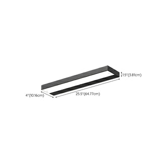 Black Waterproof Rectangular Metal Outdoor Wall Light Zawala Image - 15