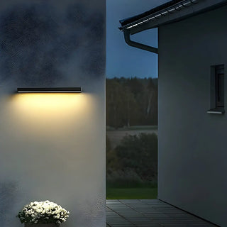 Black Waterproof Rectangular Metal Outdoor Wall Light Zawala Image - 4