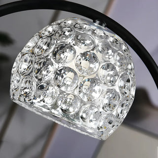 Creative Wooden Base Spherical Glass Shade Table Lamp Zawala Image - 6