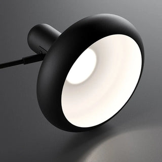 Contemporary Swing Arm Round Metal Bedroom Black Wall Light Image - 9