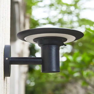 ZOWALA - Minimalistic Aluminum Tray Solar LED Metal Wall Light Image - 3