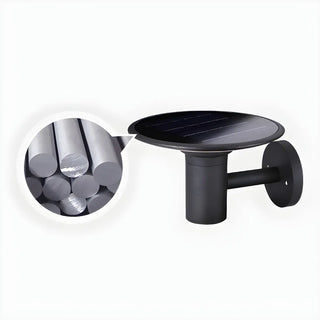 ZOWALA - Minimalistic Aluminum Tray Solar LED Metal Wall Light Image - 5