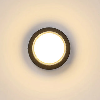 Balcony Black Square LED Flush Mount Ceiling Light Zawala Image - 9