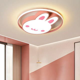 ZOWALA - Blue LED Loving Heart Flush Mount Light Image - 4