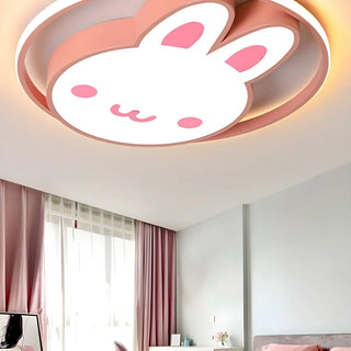 ZOWALA - Blue LED Loving Heart Flush Mount Light Image - 6
