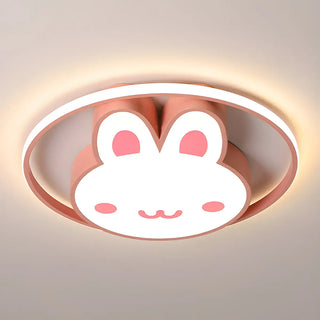 ZOWALA - Blue LED Loving Heart Flush Mount Light Image - 7