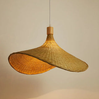 ZOWALA - Bohemian Woven Bamboo Beige Dining Room Pendant Light Image - 8