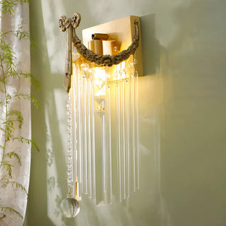 ZOWALA - Unique Brass Bowknot Crystal Mini LED Wall Sconce Light Image - 3