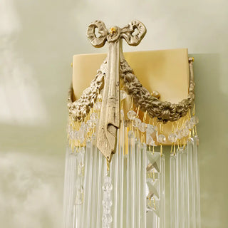 ZOWALA - Unique Brass Bowknot Crystal Mini LED Wall Sconce Light Image - 8