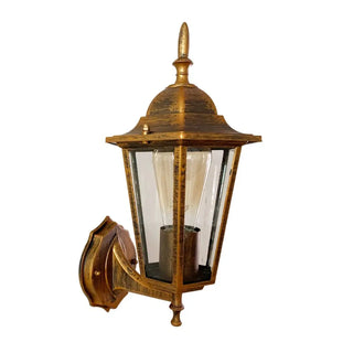 External Bronze Mini Vintage Lantern Metal Wall Lamp Zawala Image - 10