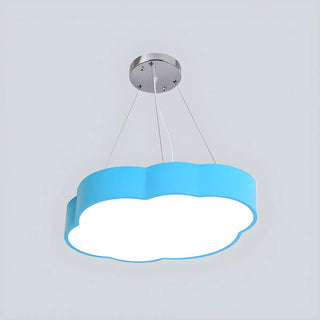 Cartoon Cloud Acrylic Kids Room Blue LED Chandelier Zawala Image - 1