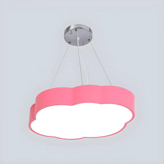Cartoon Cloud Acrylic Kids Room Blue LED Chandelier Zawala Image - 2