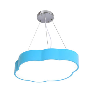Cartoon Cloud Acrylic Kids Room Blue LED Chandelier Zawala Image - 6