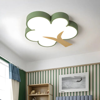 Kids Room Cartoon Green Tree LED Flush Mount Light Zawala Image - 3