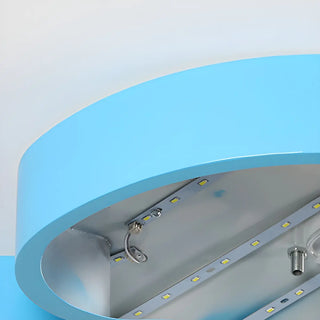 Cartoon Blue Jellyfish LED Flush Mount Ceiling Light Zawala Image - 5