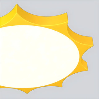 Nursery Cartoon Yellow Sun-Shaped LED Flush Mount Light Zawala Image - 6