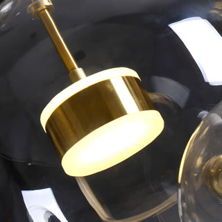 Casual LED Light Fixture with Translucent Glass Ball Pendant and Subdued Light via Cord Zawala Image - 5