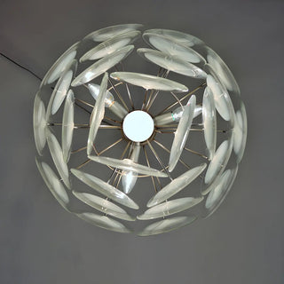 ZOWALA - Chain Glass Wafer Orbit Chandelier Image - 7