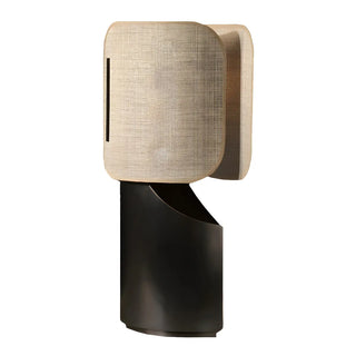 Chic Cylindrical Fabric Lamp Shade Black Bedside Lamp Zawala Image - 11