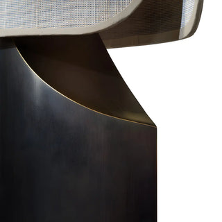 Chic Cylindrical Fabric Lamp Shade Black Bedside Lamp Zawala Image - 8