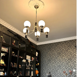 ZOWALA - Modern Globe Chandelier for Living Room Lighting Image - 1