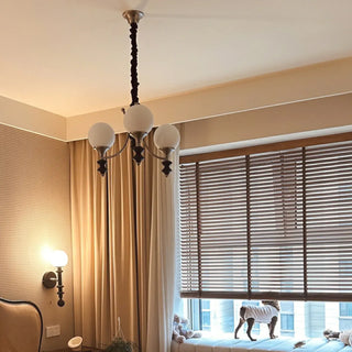 ZOWALA - Modern Globe Chandelier for Living Room Lighting Image - 5