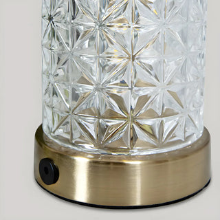 Stylish Crystal Glass Cylindrical LED Table Lamp Zawala Image - 10