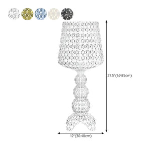 Creative Chic Black Wineglass Shape Hollowed Table Lamp Zawala #size