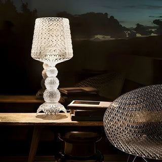 Creative Chic Black Wineglass Shape Hollowed Table Lamp Zawala Image - 2