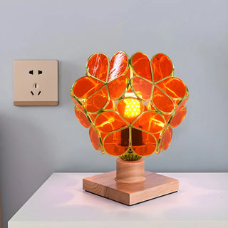 Elegant Pink Flower Ball Glass Decorative Table Lamp Zawala Image - 11