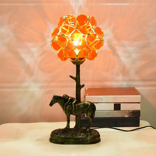 Elegant Pink Flower Ball Glass Decorative Table Lamp Zawala Image - 13