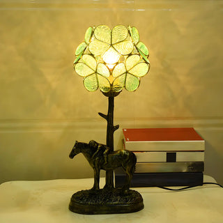 Elegant Pink Flower Ball Glass Decorative Table Lamp Zawala Image - 14