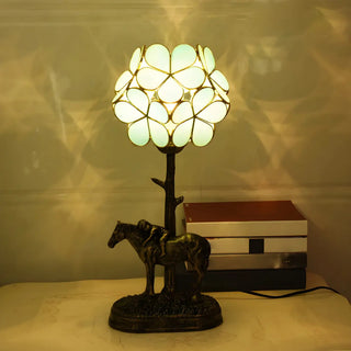 Elegant Pink Flower Ball Glass Decorative Table Lamp Zawala Image - 17