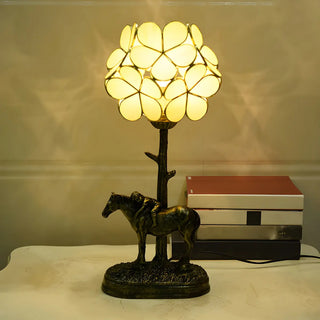 Elegant Pink Flower Ball Glass Decorative Table Lamp Zawala Image - 18