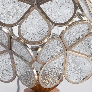 Elegant Pink Flower Ball Glass Decorative Table Lamp Zawala Image - 20