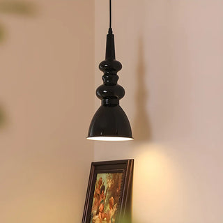 ZOWALA - Modern Sculptural Black Geometric Metal Pendant Light Image - 1