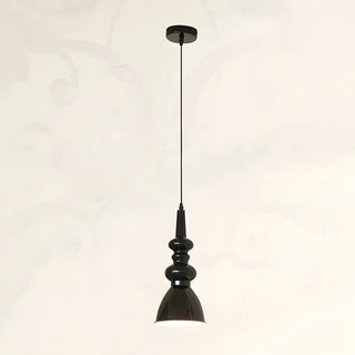 ZOWALA - Modern Sculptural Black Geometric Metal Pendant Light Image - 5