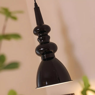 ZOWALA - Modern Sculptural Black Geometric Metal Pendant Light Image - 6