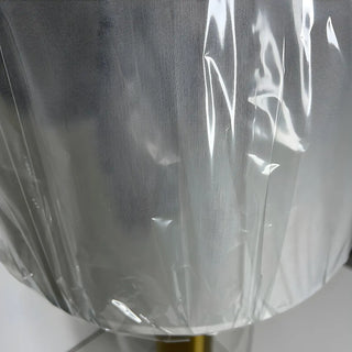 Modern White Fabric Shade Chic Glass Base Table Lamp Zawala Image - 11