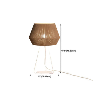 Chic Hollow Rope Shade Geometric Tripod Table Lamp Zawala #size
