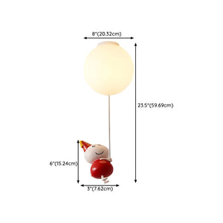 Child Room Balloon Airplane Flush Mount Ceiling Light Zawala Image - 15