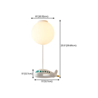Child Room Balloon Airplane Flush Mount Ceiling Light Zawala Image - 16
