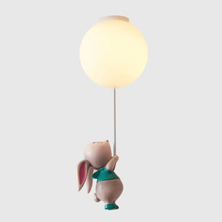 Child Room Balloon Airplane Flush Mount Ceiling Light Zawala Image - 7