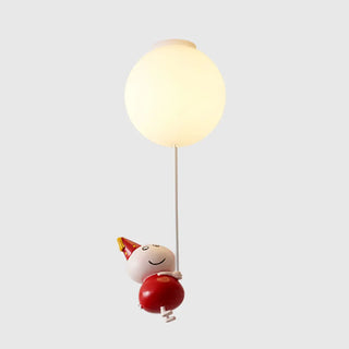 Child Room Balloon Airplane Flush Mount Ceiling Light Zawala Image - 9