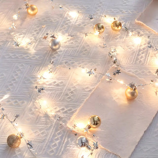 Natural Pinecone Brown String Lights with Berries Zawala Image - 12