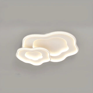 ZOWALA - Living Room Chrome Cloud LED Flush Mount Light 3 Lights Image - 14