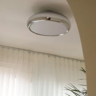 ZOWALA - Kitchen Barn Chrome Semi-Flush Mount Ceiling Light Image - 3