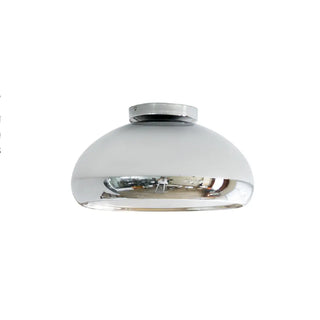 ZOWALA - Kitchen Barn Chrome Semi-Flush Mount Ceiling Light Image - 5