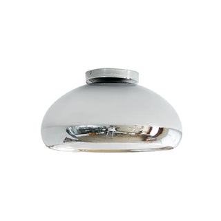 ZOWALA - Kitchen Barn Chrome Semi-Flush Mount Ceiling Light Image - 6