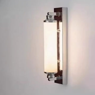 Classic Silver Cylindrical LED Vanity Wall Light Zawala Image - 1